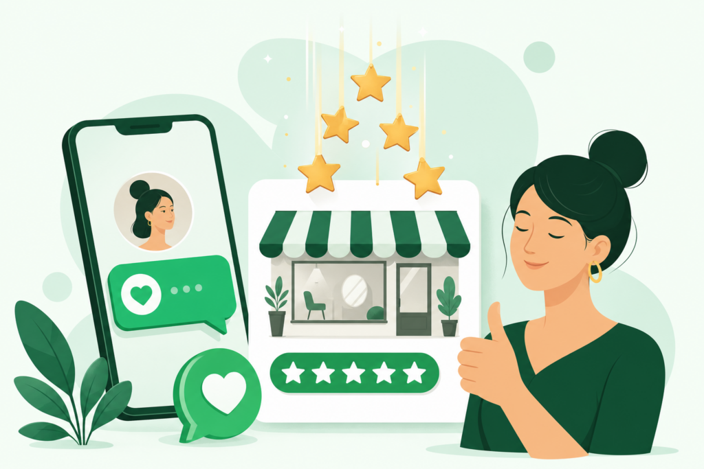 Conseguir reseñas en Google para tu negocio de estética