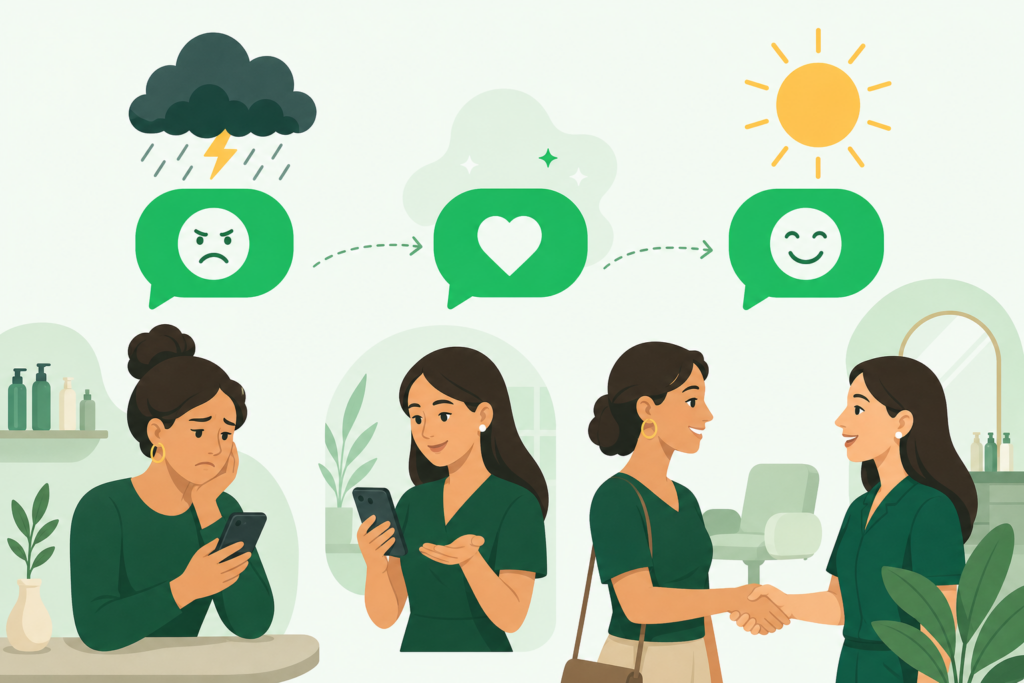 Gestionar quejas de clientas en estética: protocolo AER