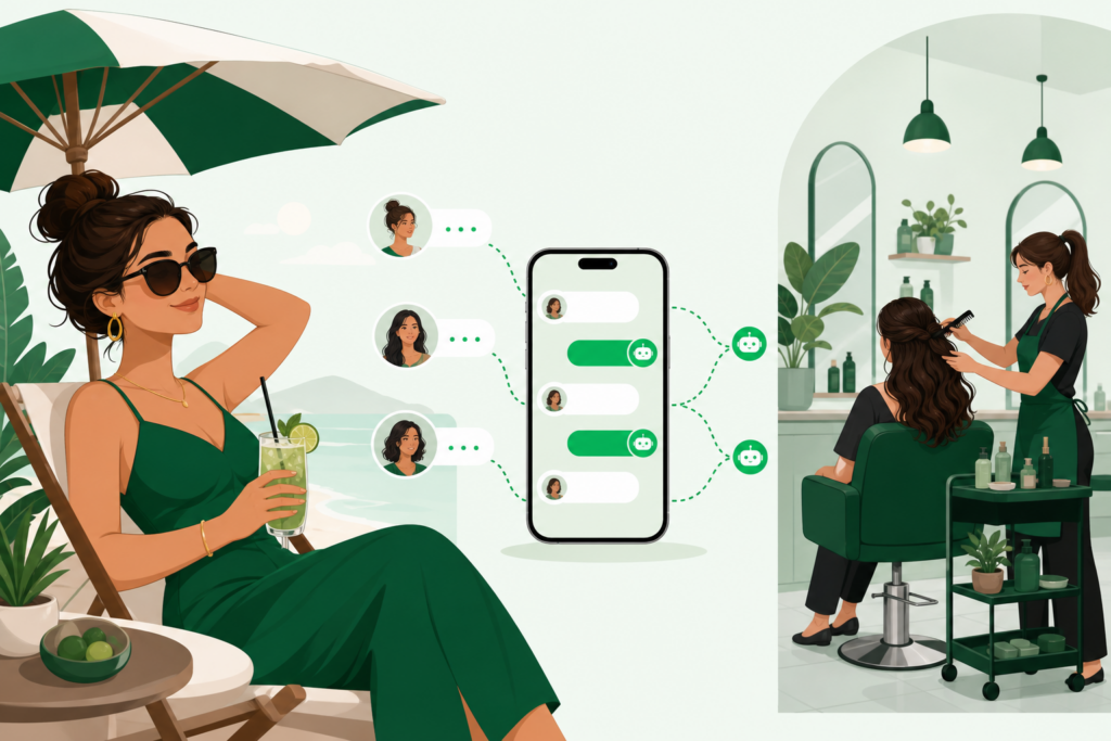 Responder WhatsApp en vacaciones sin perder clientas