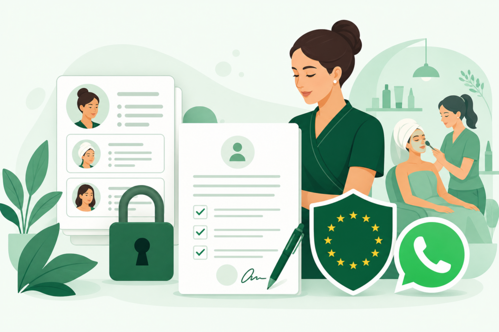 Protección de datos en un centro de estética: guía RGPD