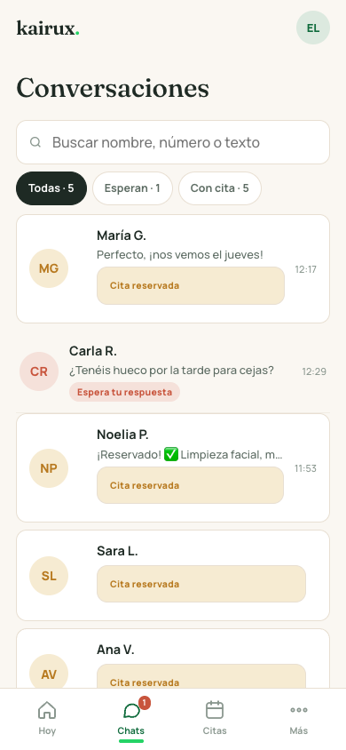 Panel Kairux — Conversaciones